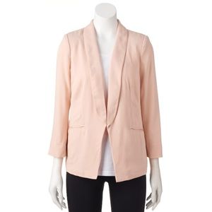 LC Lauren conrad blush shawl collar blazer